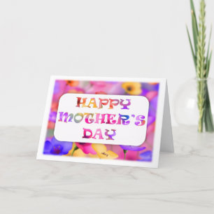Beautiful flower Mother's Day card
