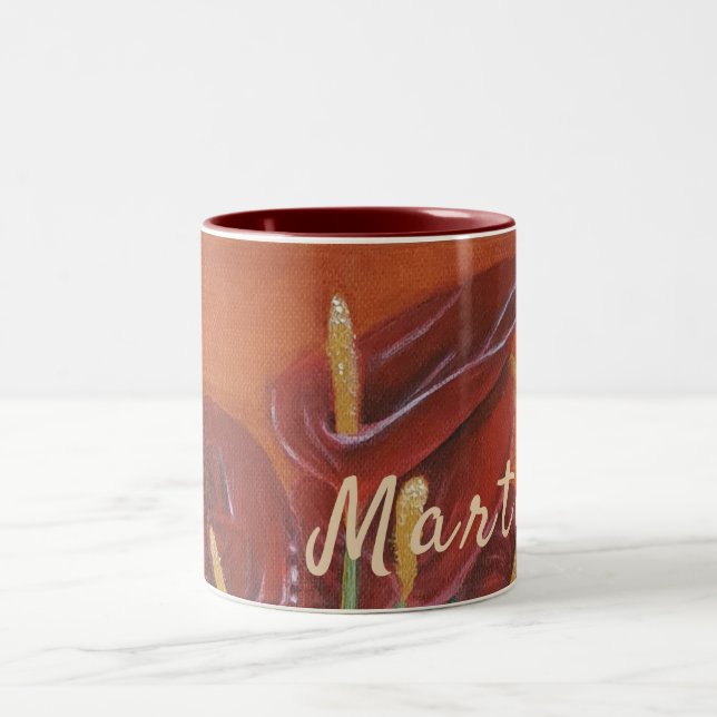 Beautiful Flower Personalised Mug (Center)