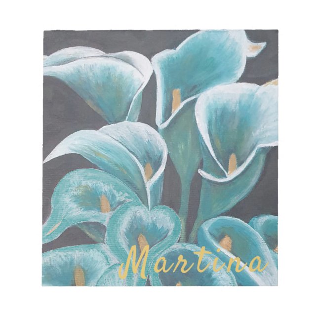 Beautiful Flower Personalised   Notepad (Front)