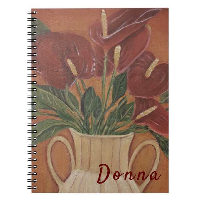 Beautiful Flower Personalized    Notebook (Front)