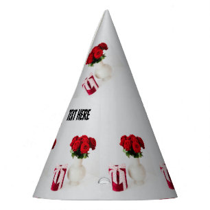 Beautiful Flower Pot Custom Text Crafts Supplies Party Hat