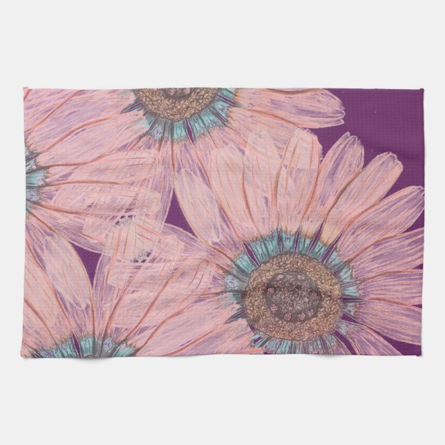 Beautiful Flower TeaTowels Tea Towel (Horizontal)