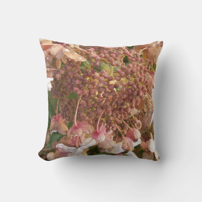Beautiful Flower Throw Pillow (Front)