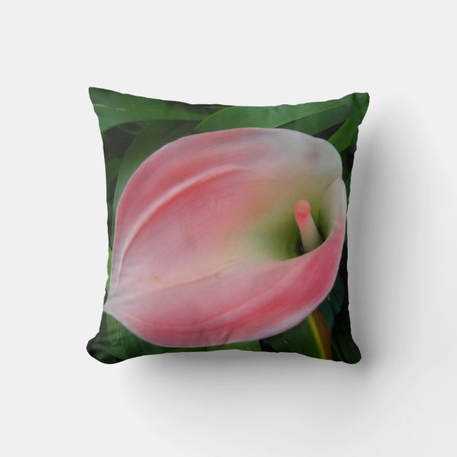Beautiful Flower Throw Pillow (#2) (Front)