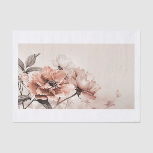 Beautiful Flowers15 Tissue Paper (Front)