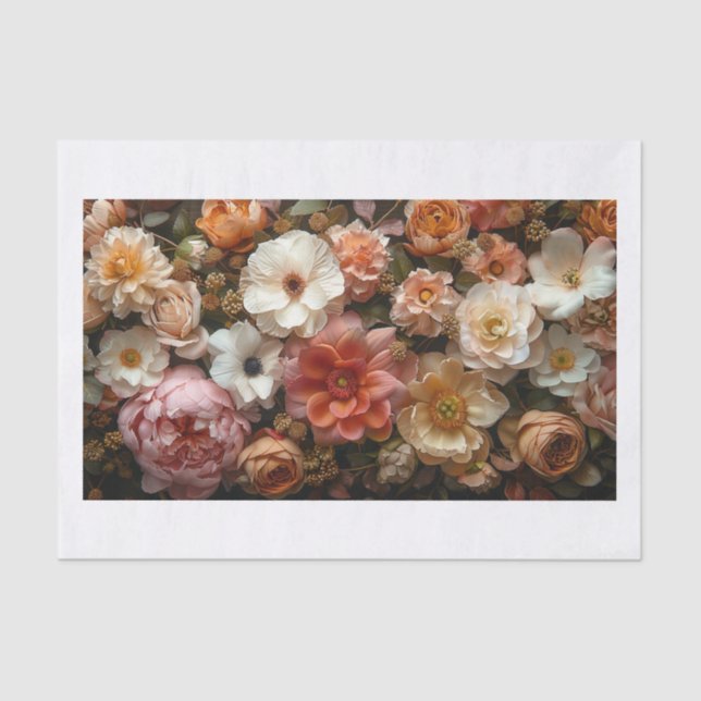 Beautiful Flowers19 Tissue Paper (Front)