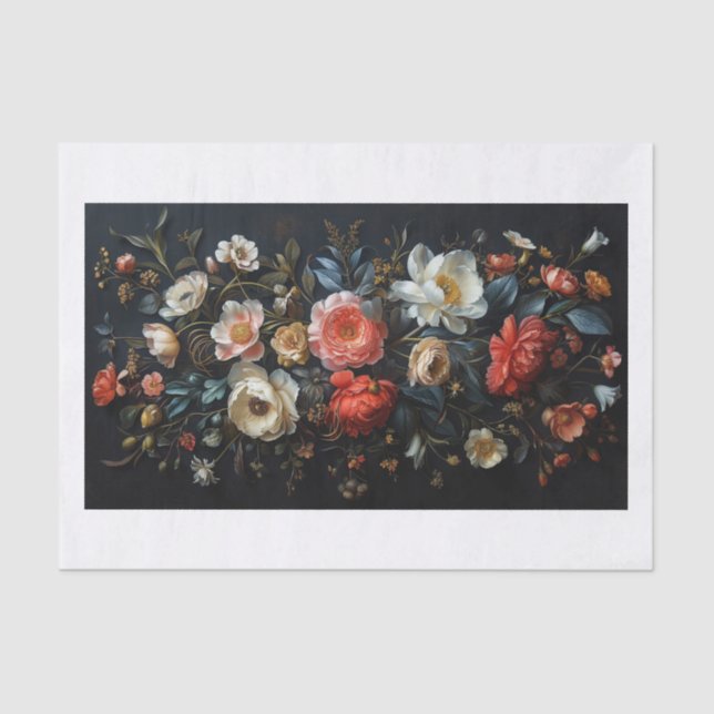 Beautiful Flowers20 Tissue Paper (Front)