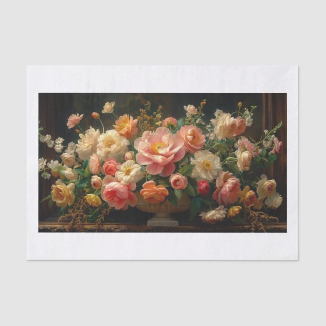 Beautiful Flowers22 Tissue Paper (Front)