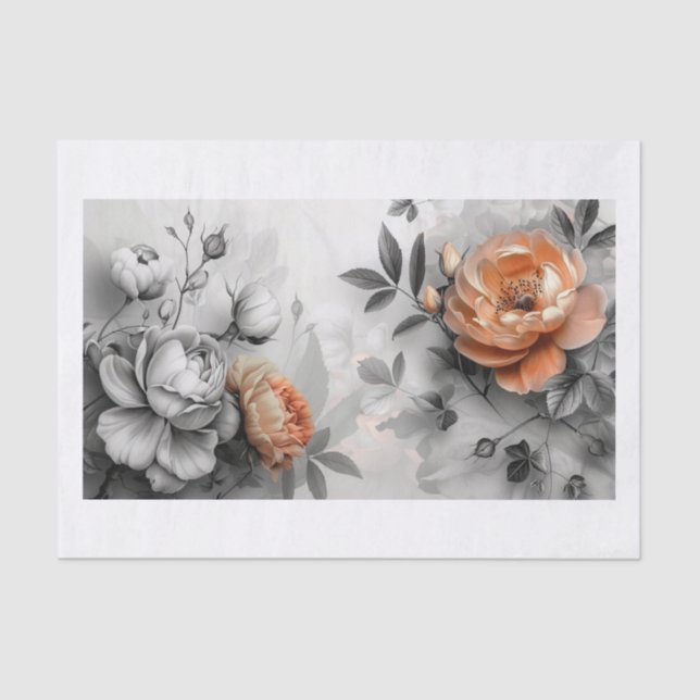 Beautiful Flowers6 Tissue Paper (Front)