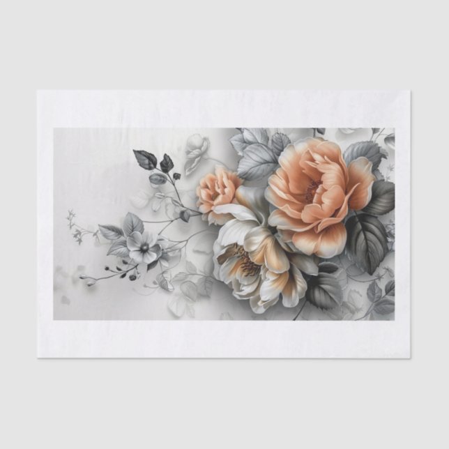 Beautiful Flowers9 Tissue Paper (Front)