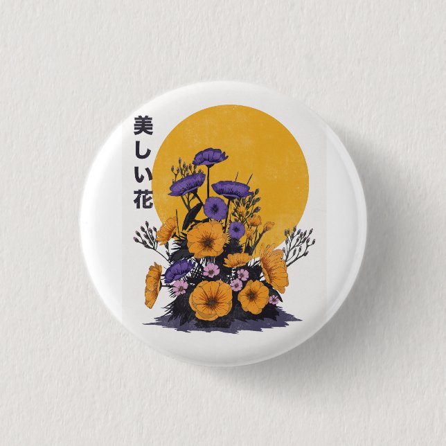 beautiful Flowers 3 Cm Round Badge (Front)