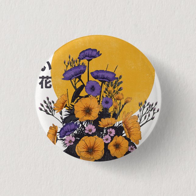 beautiful Flowers 3 Cm Round Badge (Front)
