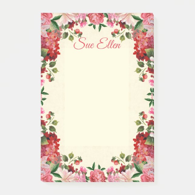 Beautiful Flowers 402 Post-It Notes (Front)