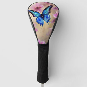 Beautiful Flowers and Butterfly  Golf Head Cover