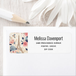 Beautiful Flowers and Eiffel Tower Paris Address