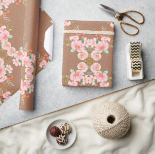 Beautiful Flowers Arrangement in Brown Wrapping Paper