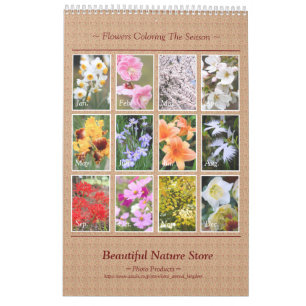 Beautiful Flowers Calendar Best: Type-B カレンダー