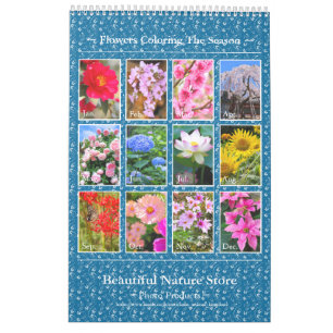 Beautiful Flowers Calendar Best: Type-E カレンダー