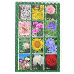 Beautiful Flowers Calendar Best: Type-F
