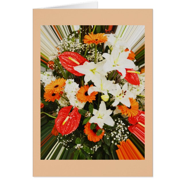 Beautiful flowers card (Front)