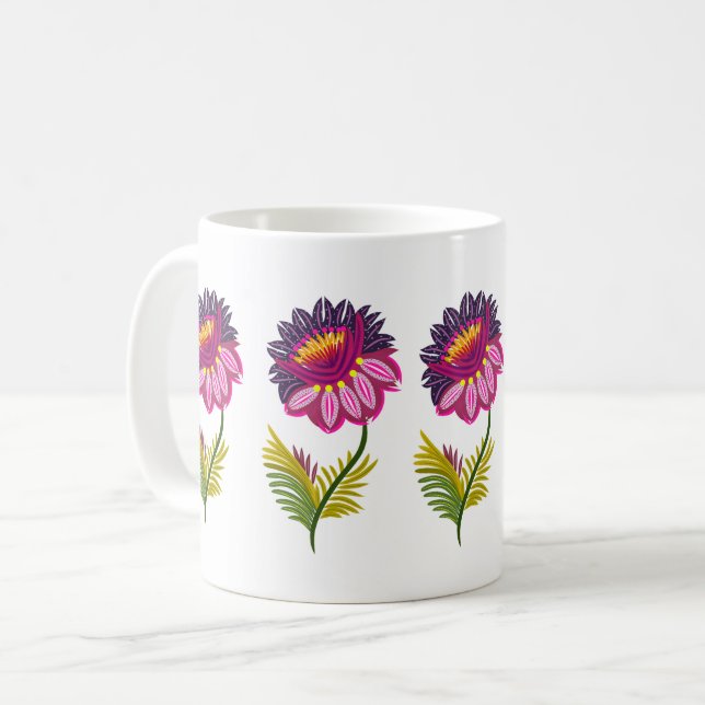 Beautiful flowers coffee mug (Front Left)