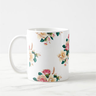 Beautiful flowers design art for mugs, glass,  coffee mug