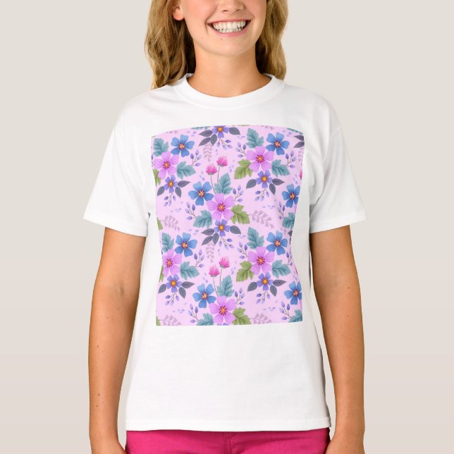 Beautiful Flowers Floral Pattern-36841 T-Shirt (Front)