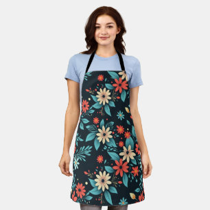 Beautiful Flowers Floral Pattern-48965 Apron