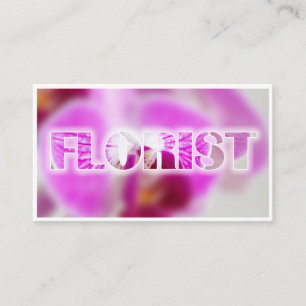 Beautiful flowers for floristic and garden experts business card
