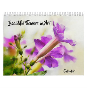 Beautiful Flowers in Art Calendar