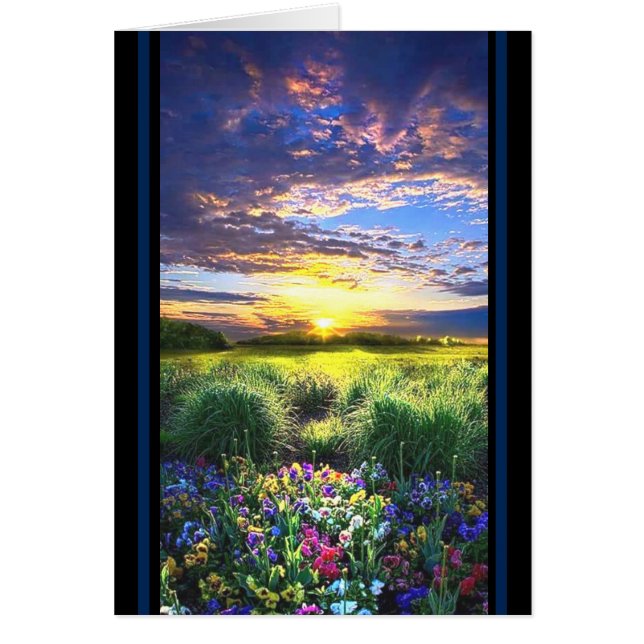 Beautiful Flowers Landscape (Front)