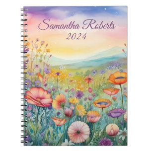 Beautiful Flowers Landscape  Notebook