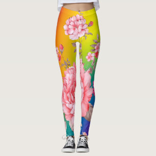 Beautiful flowers leggings