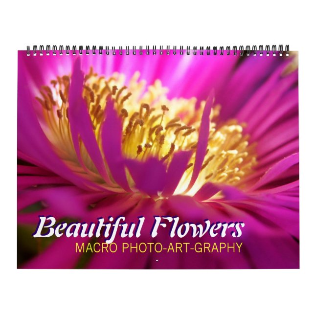 Beautiful Flowers Macro Calendar (Cover)