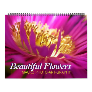 Beautiful Flowers Macro Calendar