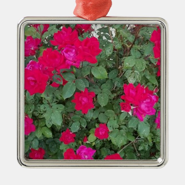 Beautiful Flowers Metal Tree Decoration (Front)