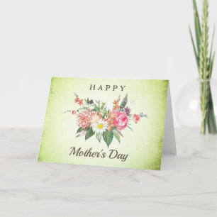 Beautiful Flowers Mother's Day Greeting Card