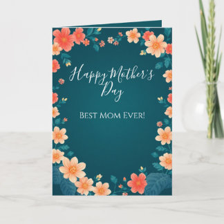 Beautiful Flowers Mother's Day Greeting Card