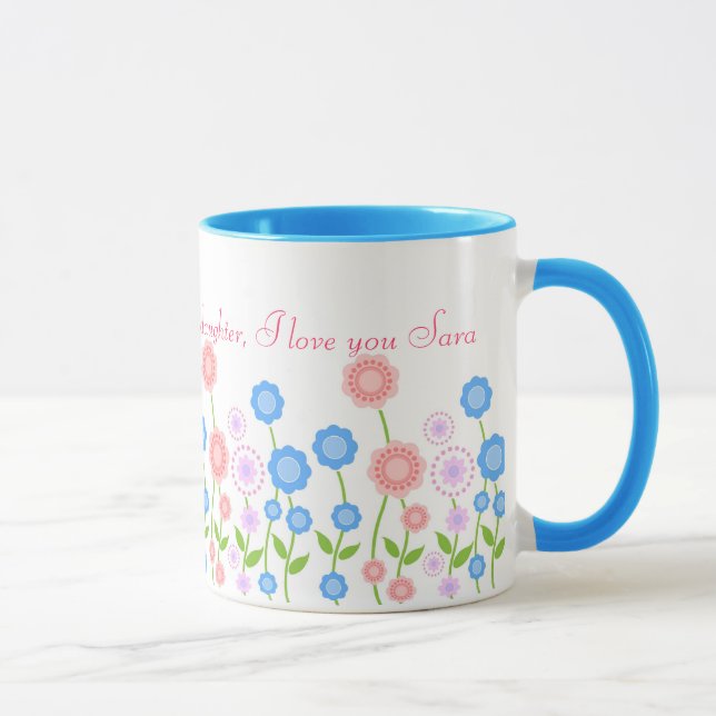Beautiful flowers mug for daughter (Right)