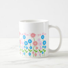 Beautiful flowers mug,I love you Mum ...