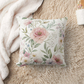 Beautiful Flowers Pattern Cushion