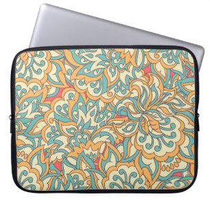 beautiful flowers seamless pattern. floral vintage laptop sleeve