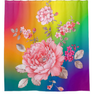 Beautiful flowers shower curtain