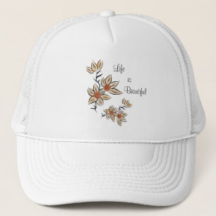 Beautiful flowers trucker hat