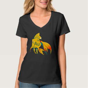Beautiful Flowing Goldfish Gold T-Shirt
