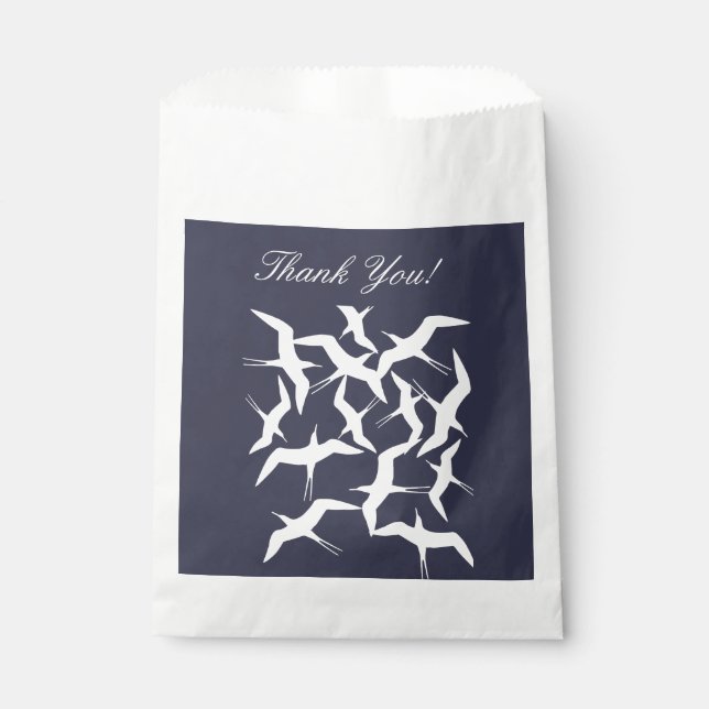 Beautiful Flying Birds Pattern Product Favour Bags (Front)