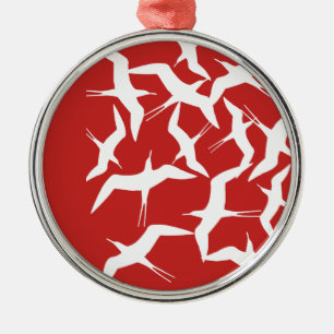 Beautiful Flying Birds Pattern Product Metal Tree Decoration