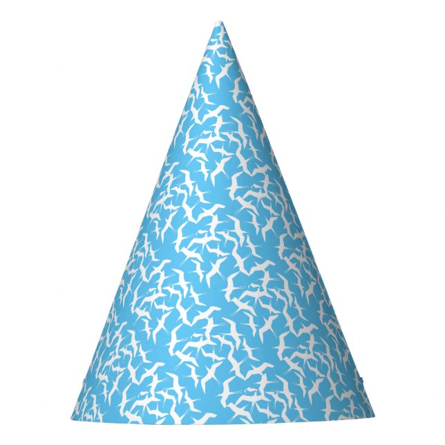 Beautiful Flying Birds Pattern Product Party Hat (Front)