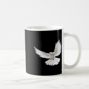 Beautiful Flying Peaceful White Dove Photo Silhoue Coffee Mug
