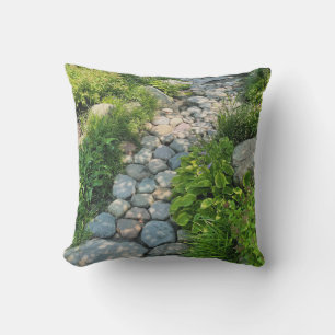 Beautiful forest photo sunlit trees photo template cushion